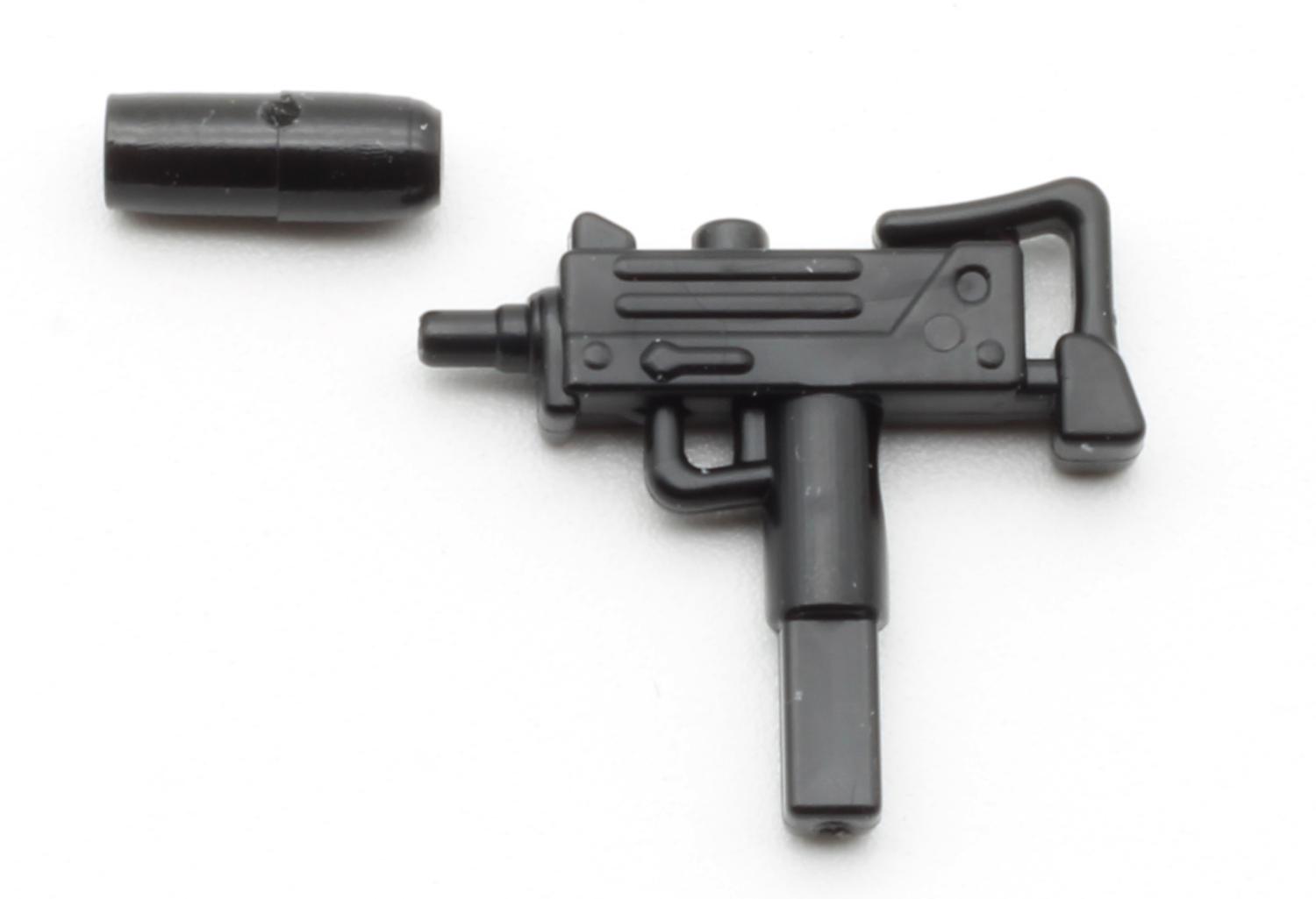 Minifig Cat Ingram M11 Submachine Gun with detachable Silencer